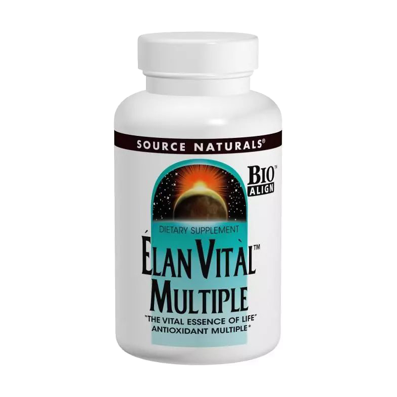 Мультивітаміни Source Naturals Elan Vital Multiple, 60 таблеток